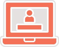 Computer login Icon Design Illustration vector