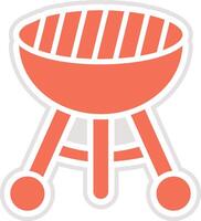 Barbecue grill Icon Design Illustration vector