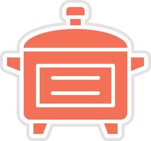 Cooker Icon Design Illustration vector
