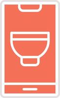 Mobile recipe Icon Design Illustration vector