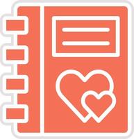 Diary Icon Design Illustration vector