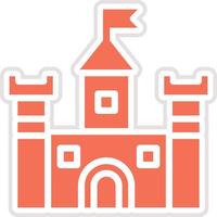 Castle Icon Design Illustration vector