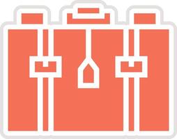 Suitcase Icon Design Illustration vector