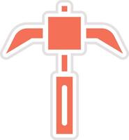 Pickaxe Icon Design Illustration vector