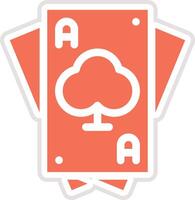 Playing card Icon Design Illustration vector