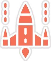 Spaceship Icon Design Illustration vector
