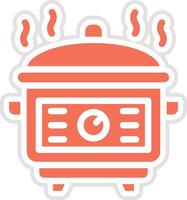 Rice cooker Icon Design Illustration vector