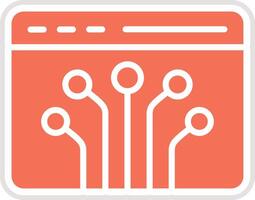 Node Icon Design Illustration vector
