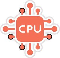 Cpu Icon Design Illustration vector