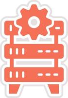 Server Traffic Icon Design Illustration vector