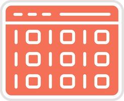 Binary Code Icon Design Illustration vector