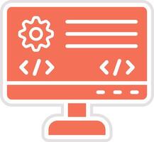 Backend Icon Design Illustration vector