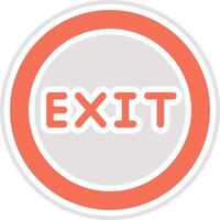 Exit Icon Design Illustration vector