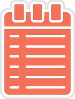 Notebook Icon Design Illustration vector