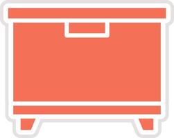 Freezer Icon Design Illustration vector