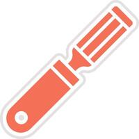 Chisel Icon Design Illustration vector