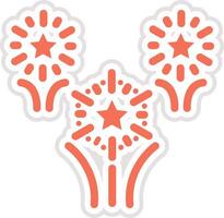 Firework Icon Design Illustration vector