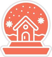 Snow globe Icon Design Illustration vector