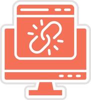 Link Icon Design Illustration vector