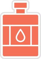 Hip Flask Icon Design Illustration vector