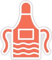 Apron Icon Design Illustration vector
