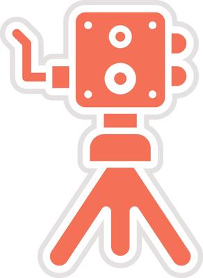 Old camera Icon Design Illustration