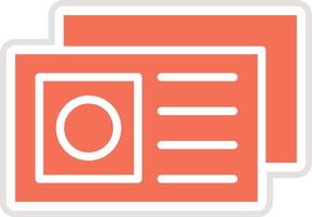 Postcard Icon Design Illustration vector