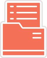 Dossier Icon Design Illustration vector