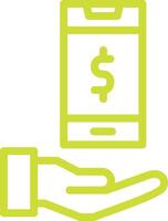 Mobile Banking Icon Design Illustration vector