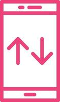 Mobile Data Icon Design Illustration vector