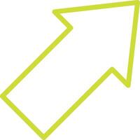 Diagonal arrow Icon Design Illustration vector