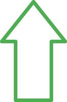 Up arrow Icon Design Illustration vector