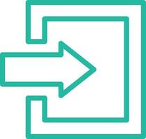 Log in Icon Design Illustration vector