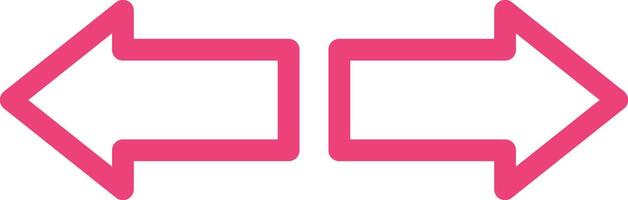 Left right Icon Design Illustration vector