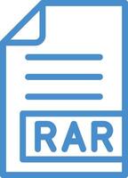 RAR Icon Design Illustration vector