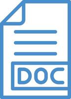 DOC Icon Design Illustration vector