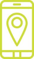 Gps mobile Icon Design Illustration vector