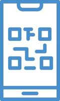 QR Code Icon Design Illustration vector