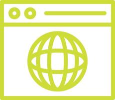 Browser Icon Design Illustration vector
