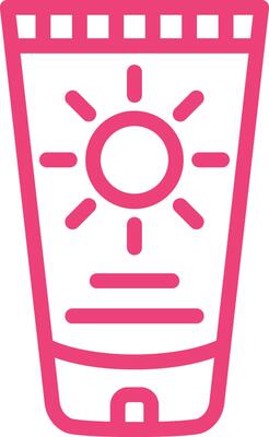Sun cream Icon Design Illustration