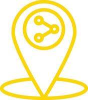 Share location Icon Design Illustration vector