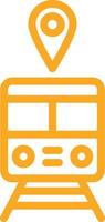 Train station Icon Design Illustration vector