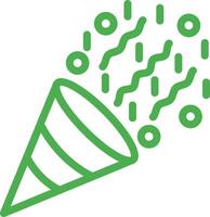 Confetti Icon Design Illustration vector