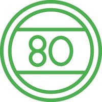 Speed limit Icon Design Illustration vector