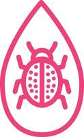 Ladybug Icon Design Illustration vector