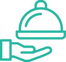 Room service Icon Design Illustration vector