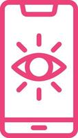 Vision Icon Design Illustration vector