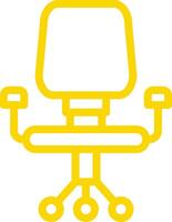 Desk chair Icon Design Illustration vector