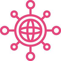 Networking Icon Design Illustration vector