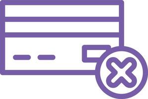 Payment failed Icon Design Illustration vector